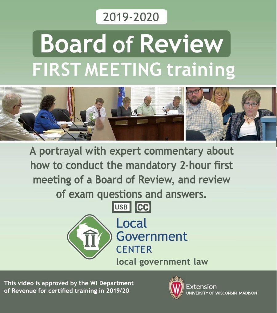 Board of Review Training 2020 & COVID-19 Impacts