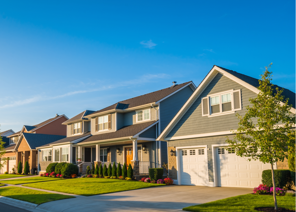 Housing in suburban neighborhood
